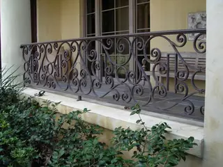Spiralräcke utomhus.